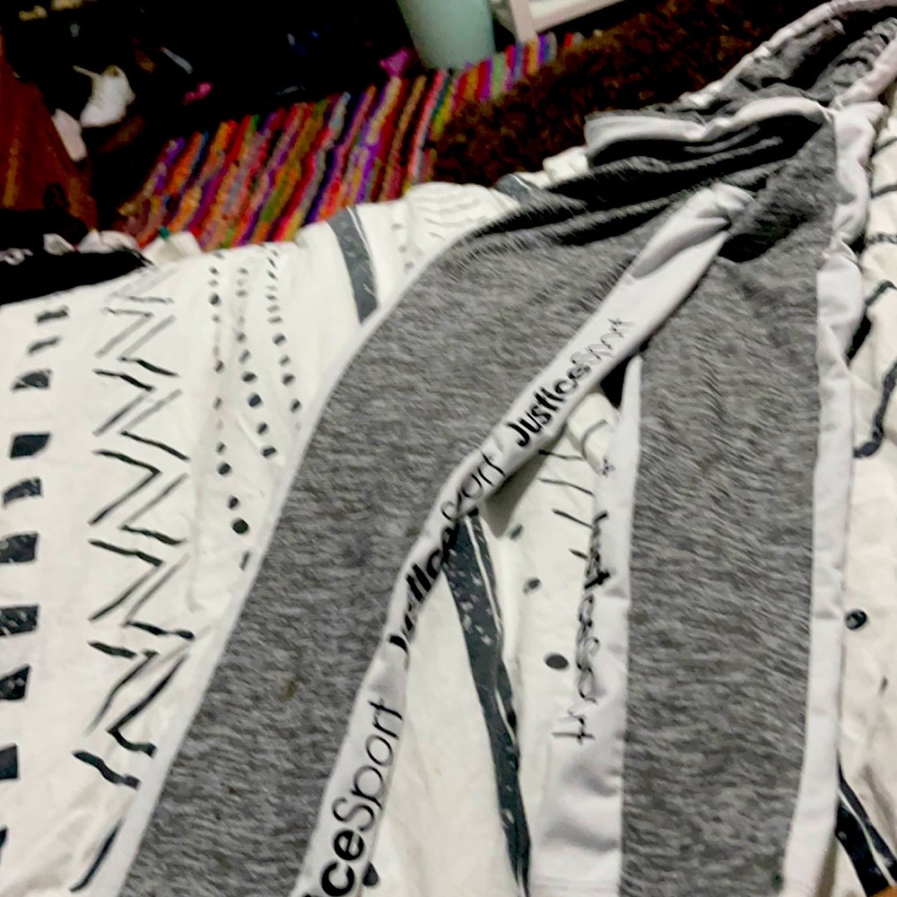 Grey and White Leggings